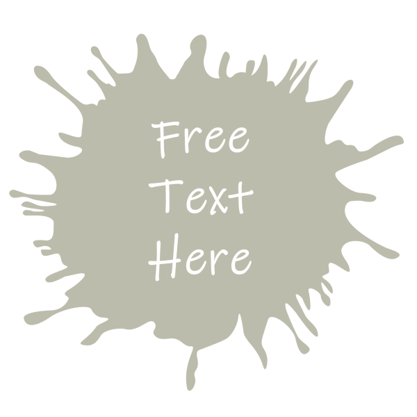 Common 5: Blob Image with your free personal text