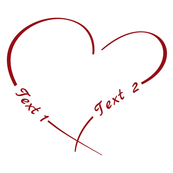 Heart 101: Heart Symbol Image with your personal text