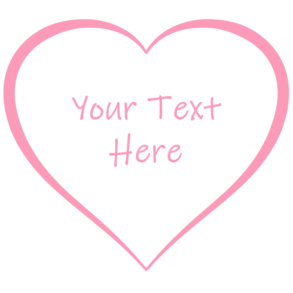 Heart 120: Heart Symbol Image with your personal text