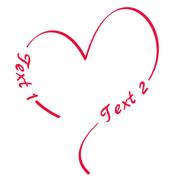 Heart 127: Heart Symbol Image with your personal text