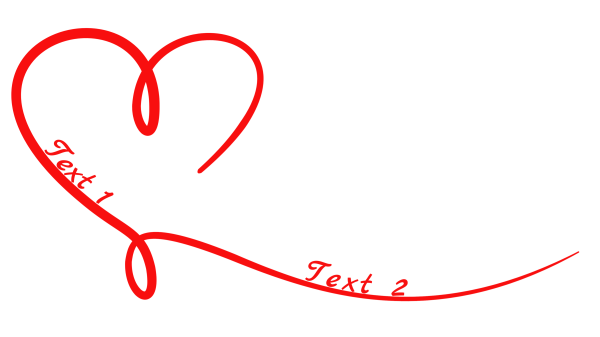Heart 146: Customizable Read Heart Tattoo Design with Customizable Text