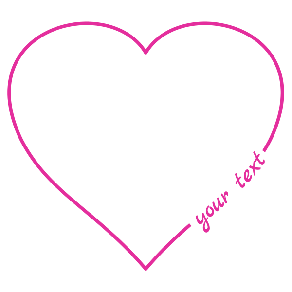 Free Heart Symbol Image with your free text