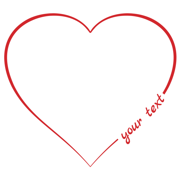 Red Heart Symbol Image/GIF with free personal text