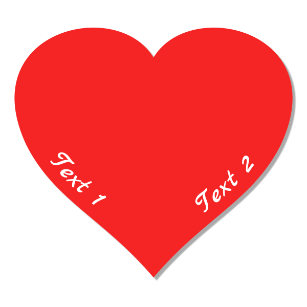 Red Heart Symbol Image/GIF with your personal text - Free Download