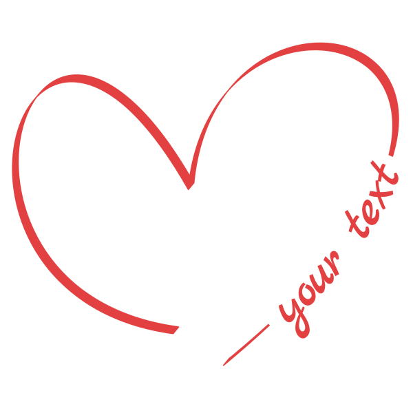 Heart 68: Red Heart Image / GIF with free personal text