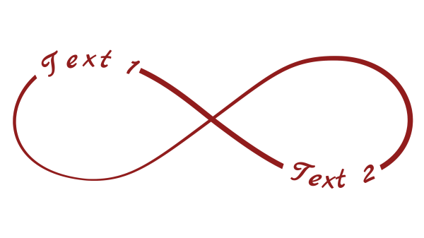 Infinity 29: Dark Red Infinity Symbol Image / GIF with free personal text