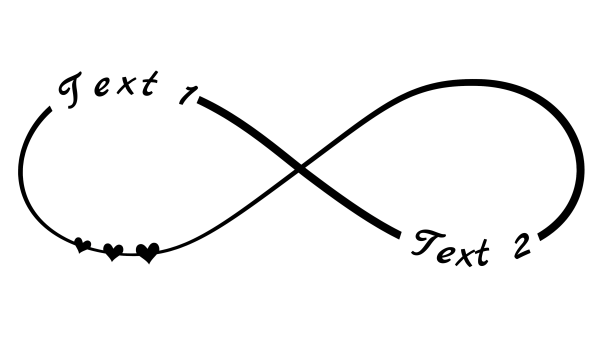 Infinity 43: Infinity Symbol Image with free personal text