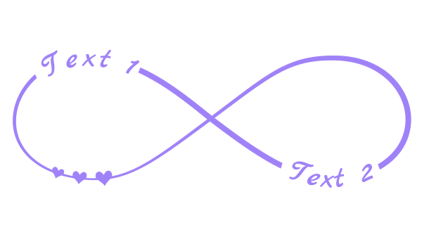Infinity 45: Infinity Symbol Image with free personal text