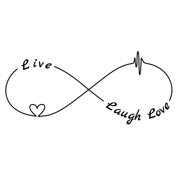Infinity Tattoo Live Laugh Love